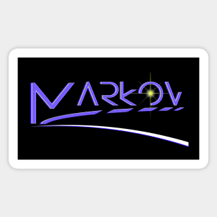 Markov Logo (With Starburst and Horizon) Sticker